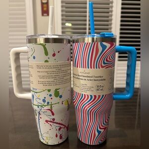 (2) Ashland Stainless Steel Tumblers